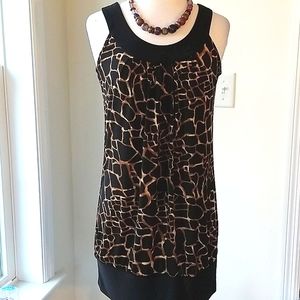 Sale Love Me ❤️Kiss Me Animal Print  Mini Dress/ Blouse